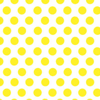 Yellow polka dot craft  vinyl - HTV -  Adhesive Vinyl -  white with large polka dot pattern HTV751