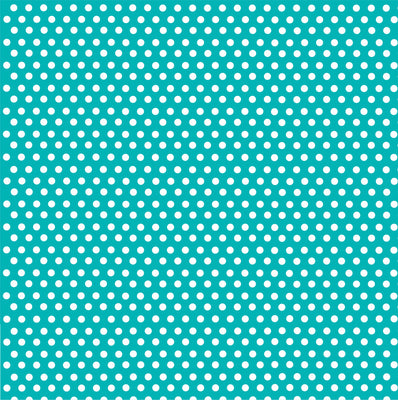 Teal with white mini polka dots craft  vinyl - HTV -  Adhesive Vinyl -  polka dot pattern HTV2302