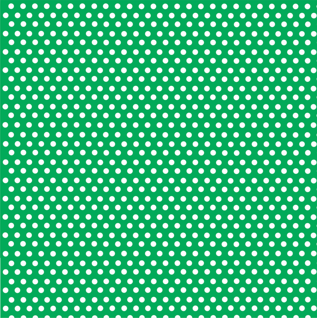 Green with white mini polka dots craft  vinyl - HTV -  Adhesive Vinyl -  polka dot pattern HTV2317