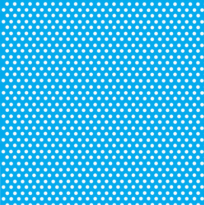 Cyan with white mini polka dots craft  vinyl - HTV -  Adhesive Vinyl -  polka dot pattern HTV2323 - Breeze Crafts