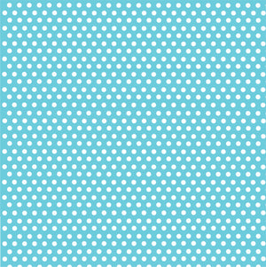 Aqua with white mini polka dots craft  vinyl - HTV -  Adhesive Vinyl -  polka dot pattern HTV2327 - Breeze Crafts