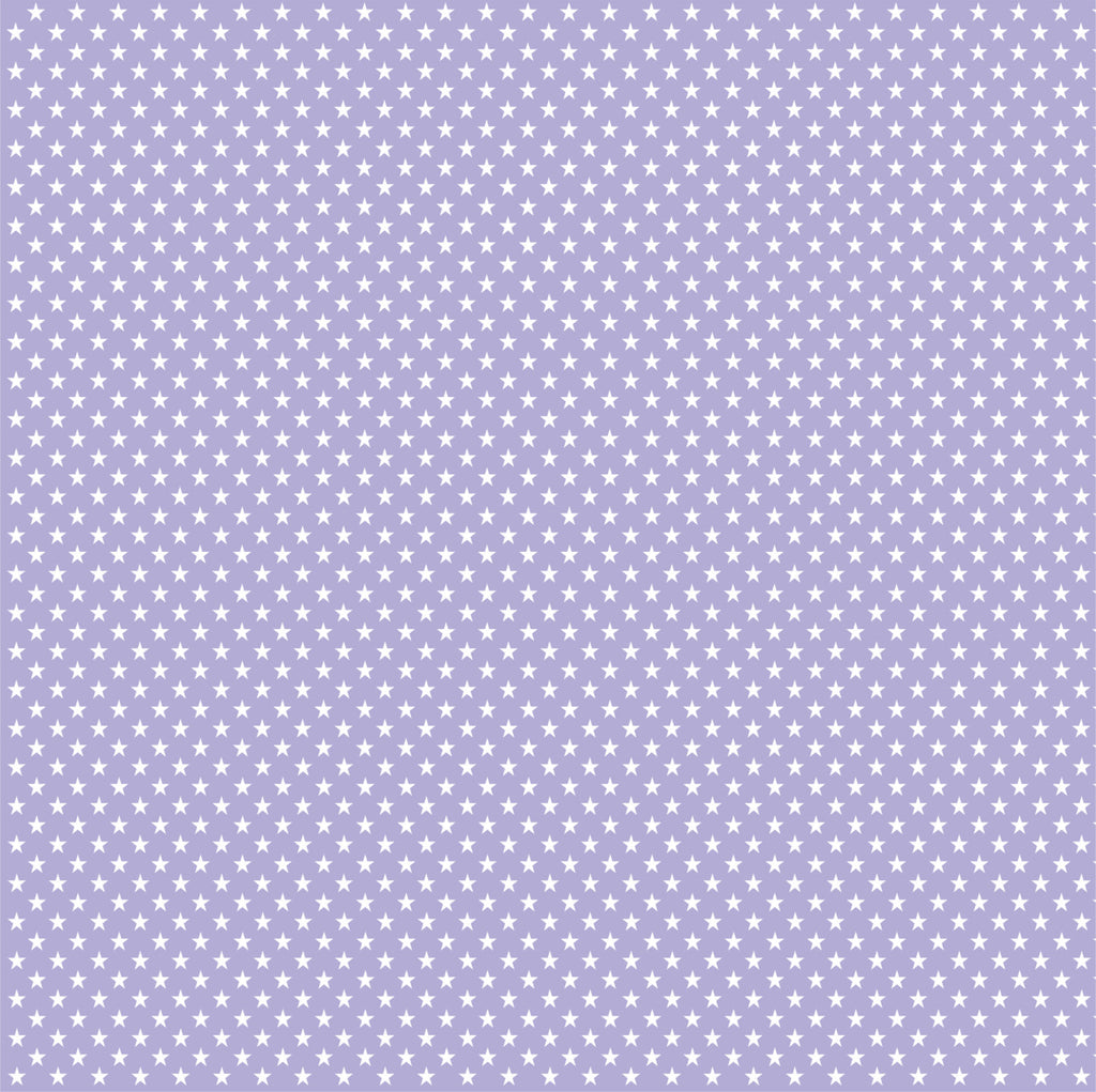 Lavender purple with white mini stars craft  vinyl sheet - HTV -  Adhesive Vinyl -  star pattern HTV2409