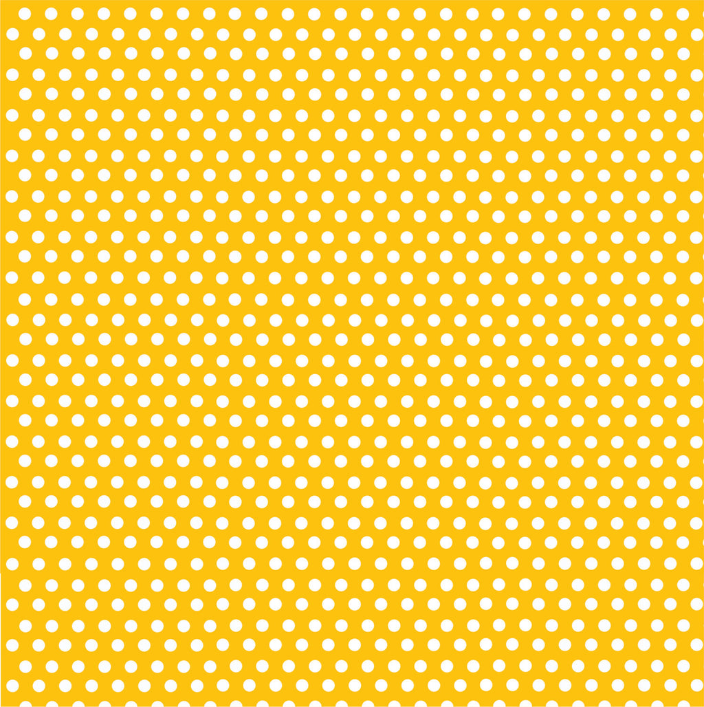 Yellow gold with white mini polka dots craft  vinyl - HTV -  Adhesive Vinyl -  polka dot pattern HTV2301