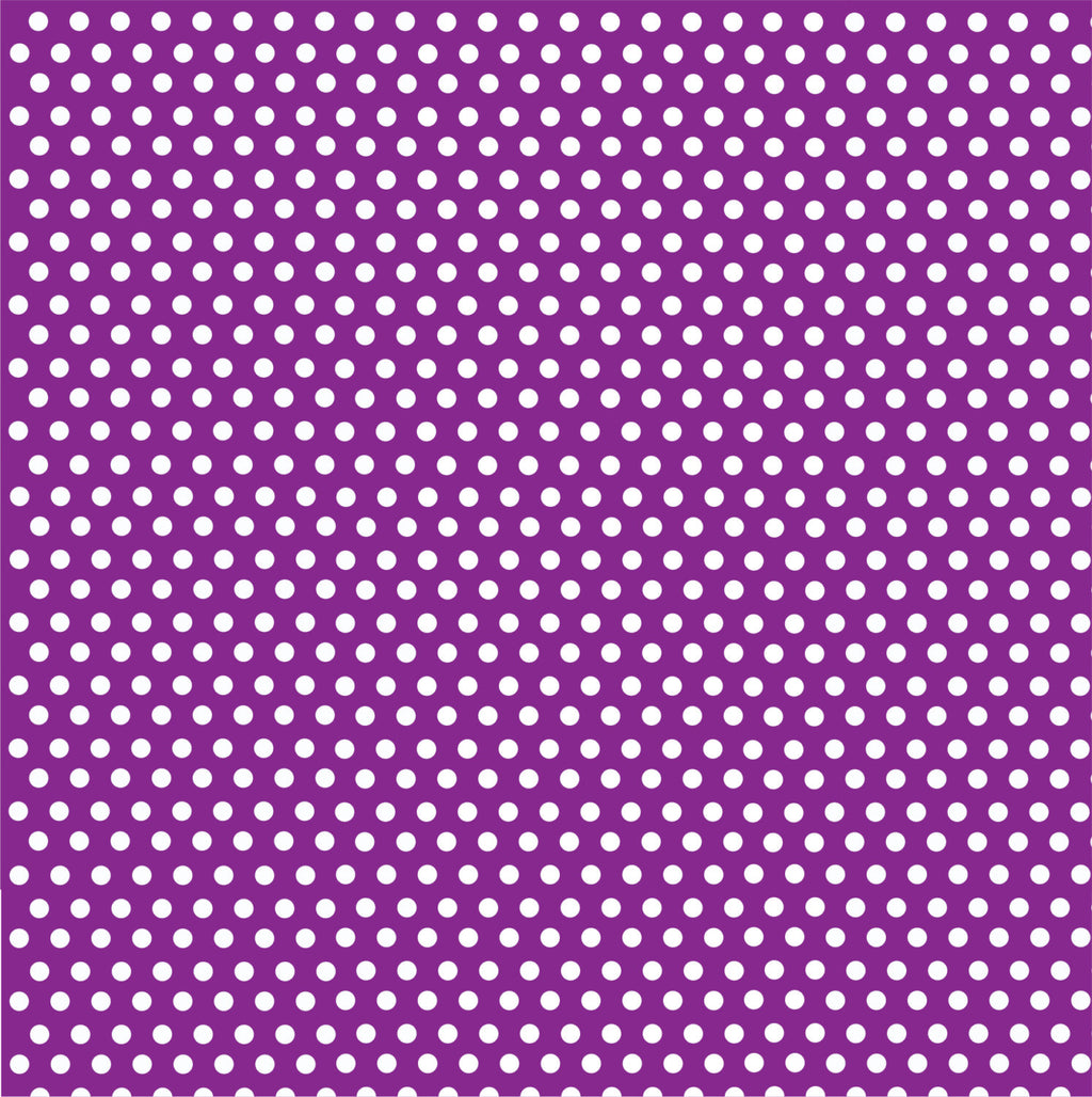 Purple with white mini polka dots craft  vinyl - HTV -  Adhesive Vinyl -  polka dot pattern HTV2305