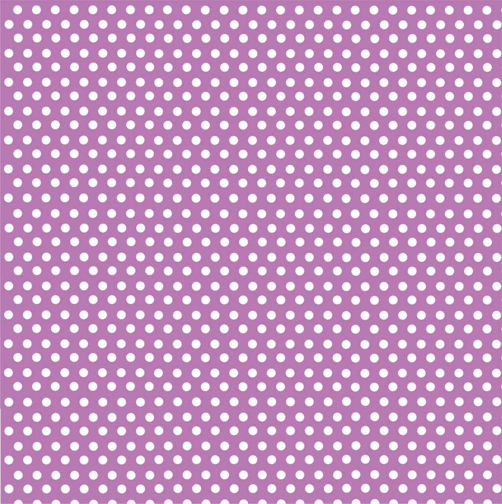 Orchid purple with white mini polka dots craft  vinyl - HTV -  Adhesive Vinyl -  polka dot pattern HTV2307