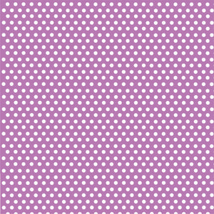 Orchid purple with white mini polka dots craft  vinyl - HTV -  Adhesive Vinyl -  polka dot pattern HTV2307