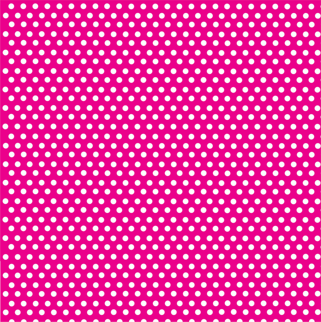 Magenta with white mini polka dots craft  vinyl - HTV -  Adhesive Vinyl -  polka dot pattern HTV2313