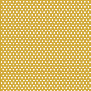 Gold with white mini polka dots craft  vinyl - HTV -  Adhesive Vinyl -  polka dot pattern HTV2319 - Breeze Crafts