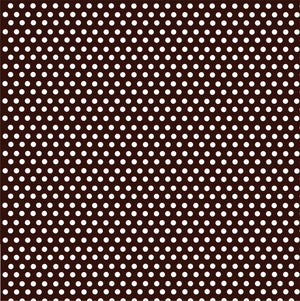 Dark brown with white mini polka dots craft  vinyl - HTV -  Adhesive Vinyl -  polka dot pattern HTV2322 - Breeze Crafts