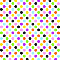 Multi color dot pattern craft  vinyl - HTV -  Adhesive Vinyl -  medium polka dots HTV4102