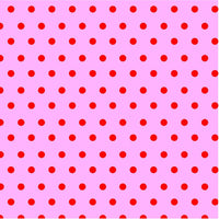 Light pink with red polka dot pattern craft  vinyl - HTV -  Adhesive Vinyl -  polka dots HTV2900