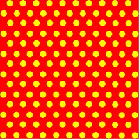 Red with yellow polka dot pattern craft  vinyl - HTV -  Adhesive Vinyl -  medium polka dots HTV4103