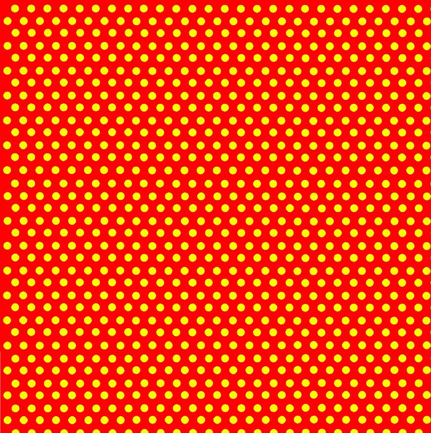 Red with yellow mini polka dots craft  vinyl - HTV -  Adhesive Vinyl -  polka dot pattern HTV2355