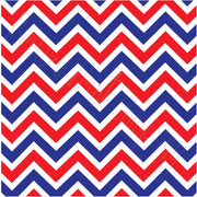 Red, white and blue chevron craft  vinyl - HTV -  Adhesive Vinyl -  large zig zag pattern   HTV1051