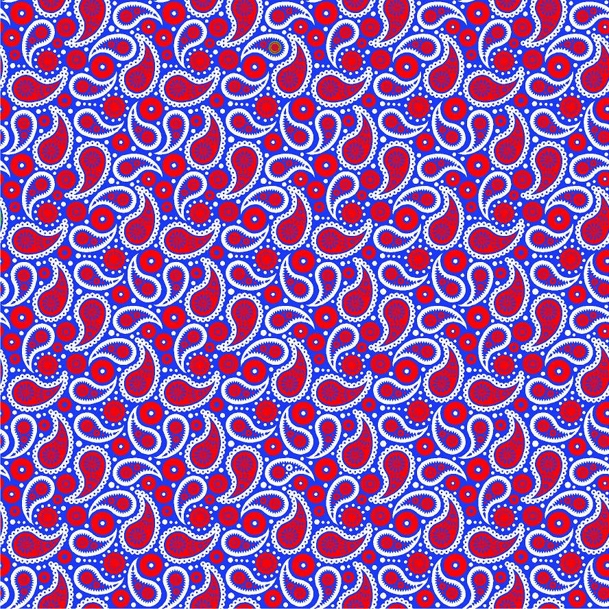 red paisley background