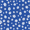 Blue with white paw prints craft  vinyl sheet - HTV -  Adhesive Vinyl -   pattern HTV603 - Breeze Crafts