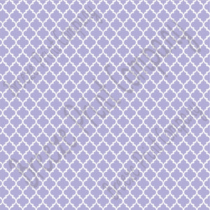 Lavender quatrefoil craft  vinyl - HTV -  Adhesive Vinyl -  light purple and white pattern vinyl HTV557