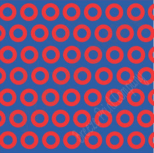 Blue and red dots craft  vinyl - HTV -  Adhesive Vinyl -  large outline polka dot pattern 7000 - Breeze Crafts