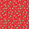 Red and green candy cane and snowflake craft  vinyl sheet - HTV -  Adhesive Vinyl -  winter Christmas pattern HTV1705