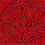 Red and black cheetah print craft  vinyl sheet - HTV -  Adhesive Vinyl -  vinyl  HTV4002