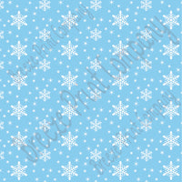 Light blue snowflake craft  vinyl sheet - HTV -  Adhesive Vinyl -  winter pattern holiday HTV1307