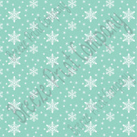 Mint snowflake craft  vinyl sheet - HTV -  Adhesive Vinyl -  winter pattern holiday HTV1312