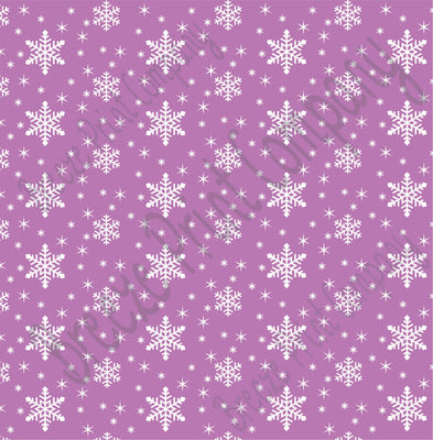 Orchid snowflake craft  vinyl sheet - HTV -  Adhesive Vinyl -  winter pattern holiday HTV1314
