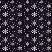 Black snowflake craft  vinyl sheet - HTV -  Adhesive Vinyl -  winter pattern HTV1301 - Breeze Crafts