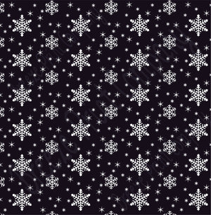 Black snowflake craft  vinyl sheet - HTV -  Adhesive Vinyl -  winter pattern HTV1301 - Breeze Crafts