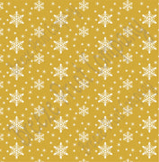 Gold snowflake craft  vinyl sheet - HTV -  Adhesive Vinyl -  winter pattern non-metallic HTV1304 - Breeze Crafts