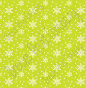 Lime snowflake craft  vinyl sheet - HTV -  Adhesive Vinyl -  winter pattern holiday HTV1309