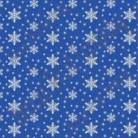 Blue snowflake craft  vinyl sheet - HTV -  Adhesive Vinyl -  winter pattern holiday HTV1319 - Breeze Crafts