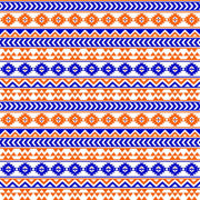 Navy and orange tribal pattern craft vinyl - HTV -  Adhesive Vinyl -  Aztec Peruvian pattern HTV965