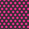 Black with magenta dots craft  vinyl - HTV -  Adhesive Vinyl -  large polka dot pattern  HTV780 - Breeze Crafts