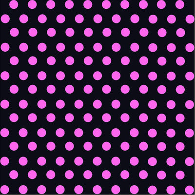 Black with pink polka dot pattern craft  vinyl - HTV -  Adhesive Vinyl -  medium polka dots HTV1681 - Breeze Crafts