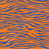 Blue and orange zebra print craft  vinyl sheet - HTV -  Adhesive Vinyl -  pattern vinyl  HTV1231 - Breeze Crafts