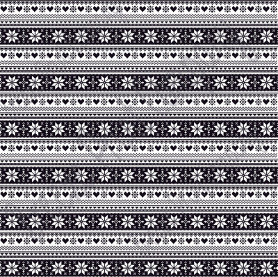 Black and white Christmas pattern craft  vinyl sheet - HTV -  Adhesive Vinyl -  Nordic knitted sweater pattern HTV3609 - Breeze Crafts
