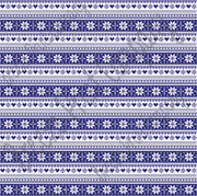 Navy and white Christmas pattern craft  vinyl sheet - HTV -  Adhesive Vinyl -  Nordic knitted sweater pattern HTV3610