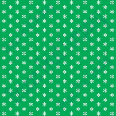 Green snowflake craft  vinyl sheet - HTV -  Adhesive Vinyl -  winter pattern HTV1351