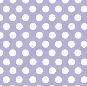 Lavender with white dots craft  vinyl - HTV -  Adhesive Vinyl -  large white polka dot pattern