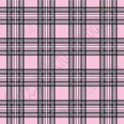 Light pink and black tartan plaid craft  vinyl sheet - HTV -  Adhesive Vinyl -  Valentine's Day HTV1814