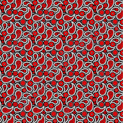 Black, red and white paisley pattern craft  vinyl sheet - HTV -  Adhesive Vinyl -  Valentine's Day HTV1933 - Breeze Crafts