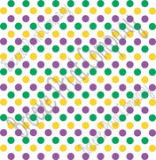 Purple, green and yellow dot pattern craft  vinyl - HTV -  Adhesive Vinyl -  medium polka dots Mardi Gras colors HTV1630