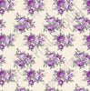Purple rose floral craft  vinyl sheet - HTV -  Adhesive Vinyl -  with off-white light beige background flower pattern vinyl  HTV2216