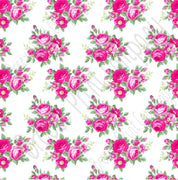 Pink rose floral craft  vinyl sheet - HTV -  Adhesive Vinyl -  with white background flower pattern vinyl  HTV2218