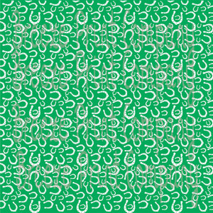 Horseshoe Pattern craft vinyl htv sheet - HTV -  Adhesive Vinyl -  green and white St. Patrick's Day pattern HTV2151