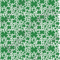 Green shamrock craft  vinyl sheet - HTV -  Adhesive Vinyl -  four leaf clover St Patricks Day HTV3975