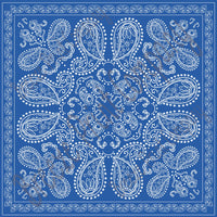 Blue bandana pattern printed craft  vinyl sheet - HTV -  Adhesive Vinyl -  HTV6001 - Breeze Crafts
