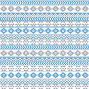 Grey, white and carolina blue tribal pattern craft vinyl - HTV -  Adhesive Vinyl -  Aztec Peruvian pattern HTV936