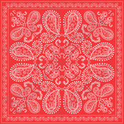 Red bandana pattern printed craft  vinyl sheet - HTV -  Adhesive Vinyl -  HTV6000